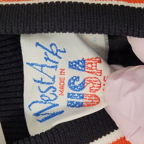 Vintage 70s West-Ark Varsity Jacket Medium 20x23 Ringer USA - Picture 7 of 16